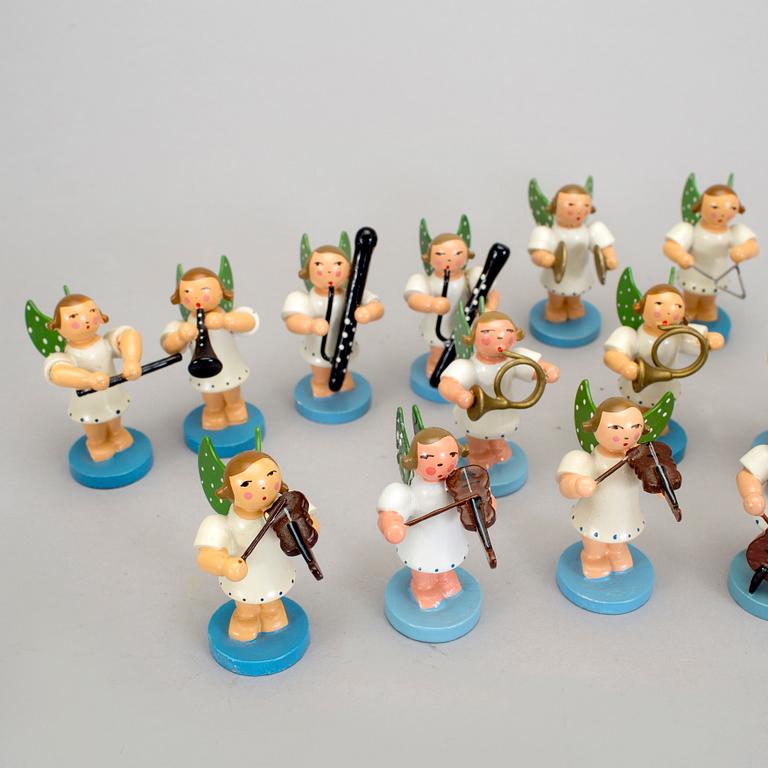 ÄNGLAORKESTER, 20 st, Erzgebirge, Tyskland, 1900-tal.