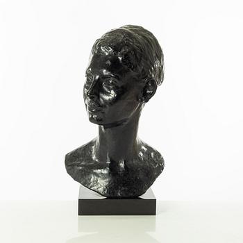 Gudmar Olovson, sculpture. Signed. Numbered. Foundry mark. Bronze, total height 50 cm, length 28 cm.