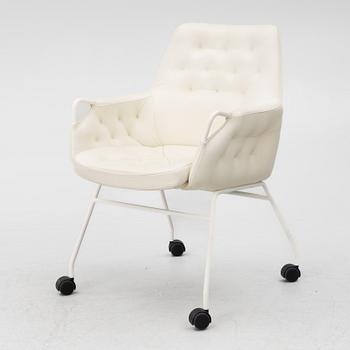 Bruno Mathsson, armchair/office chair, "Mirja", custom-made in 2001.