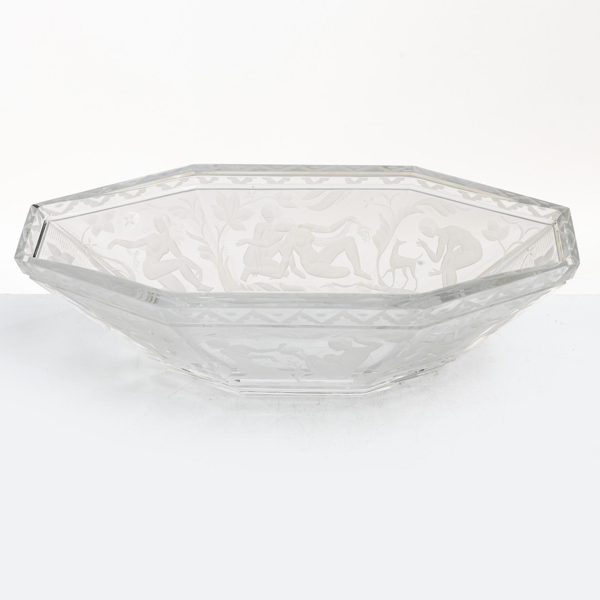 Simon Gate, a 'Paradis' bowl, Orrefors.