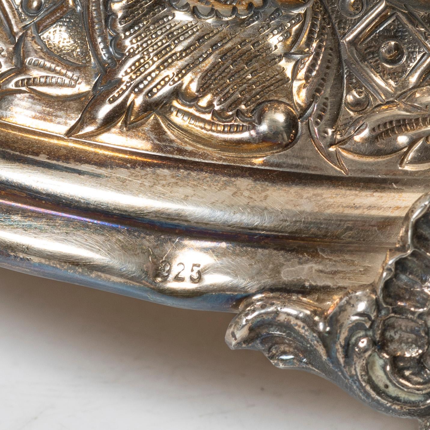 Bordsuppsats, sterlingsilver, rokokostil, 1900-tal.