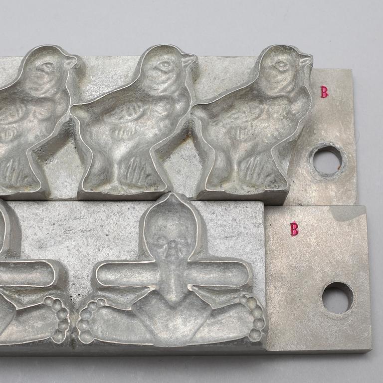 14 mid 20th century marzipan molds.