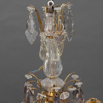 A Rococo style chandelier, first half of the 20th Century.