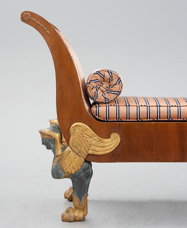 A Swedish Empire daybed, early 19th century.