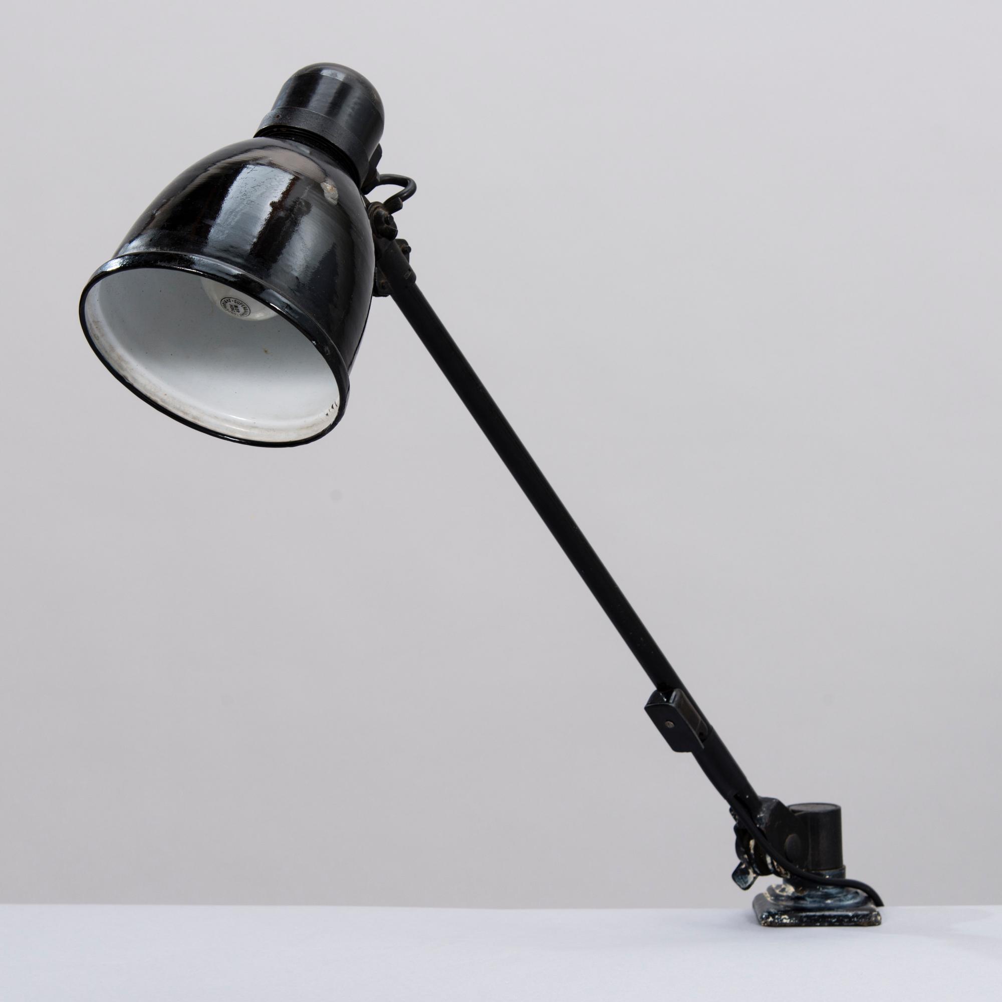 A 1930's German Industrial Table Lamp for Fabrilux.