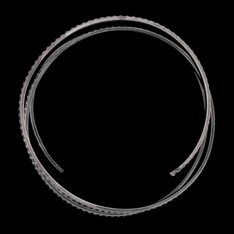 ARMLÄNK, silver, AU Wahlberg, Gävle, 1965. Vikt 33 g.