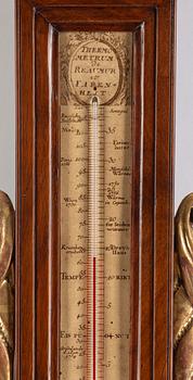 A late Gustavian Barometer from around the year 1800 by Iohannes Lerra.