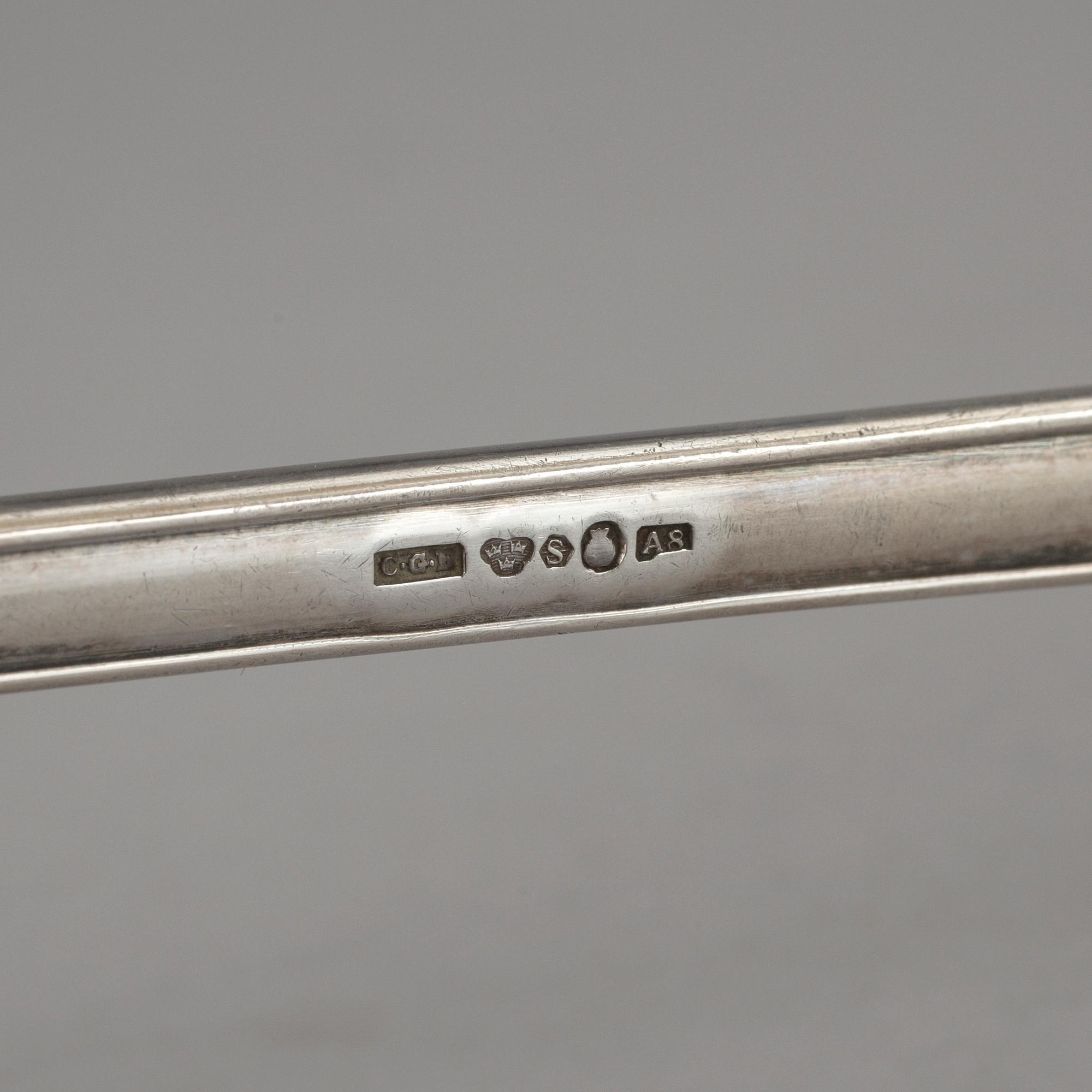 SOPPSLEV, silver, CG Hallberg, Stockholm 1927. Vikt ca 187 gram.