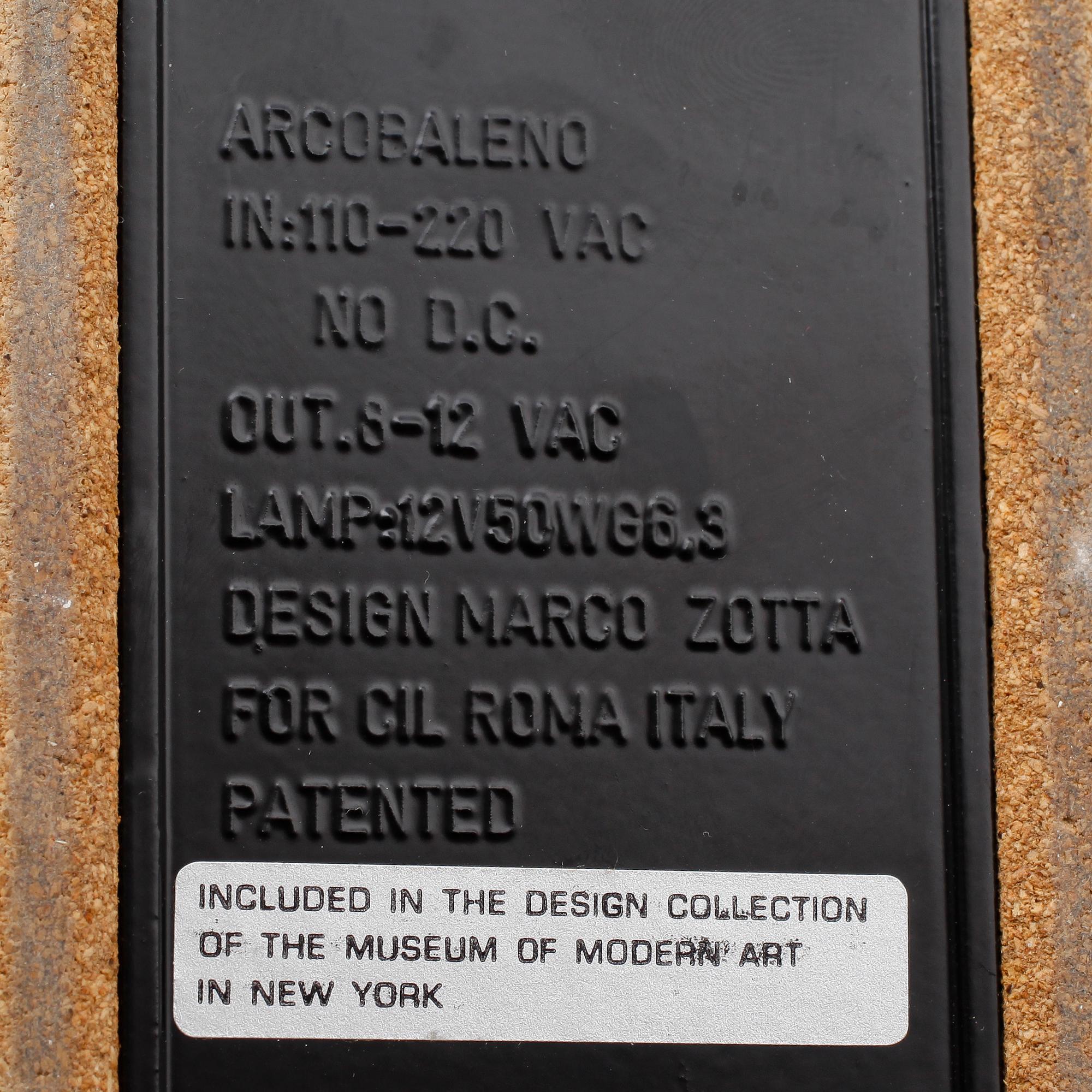 SKRIVBORDSLAMPA, metall, 'Arcrobaleno', design Marco Zotta, CIL, Italien, 1900-talets andra hälft.