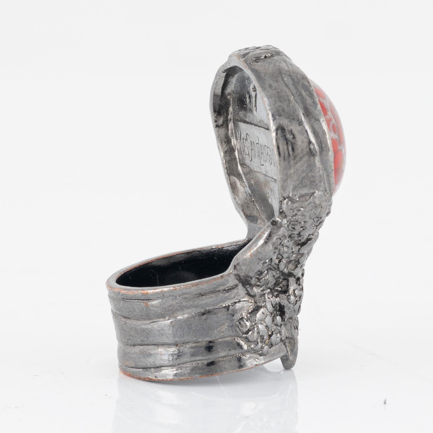 Yves Saint Laurent, ring, size 7.