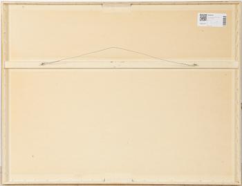 Primus Mortimer Pettersson, View over landscape with buildings by the rapids.