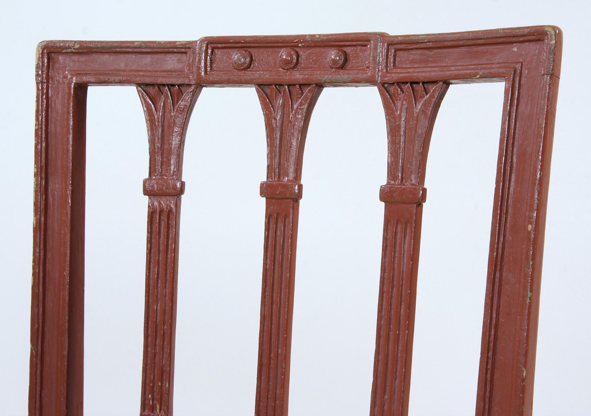 STOLAR, 6 st, gustavianska, 1800-tal.