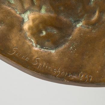 GERDA SPRINCHORN, bronze signed and dated 1897.