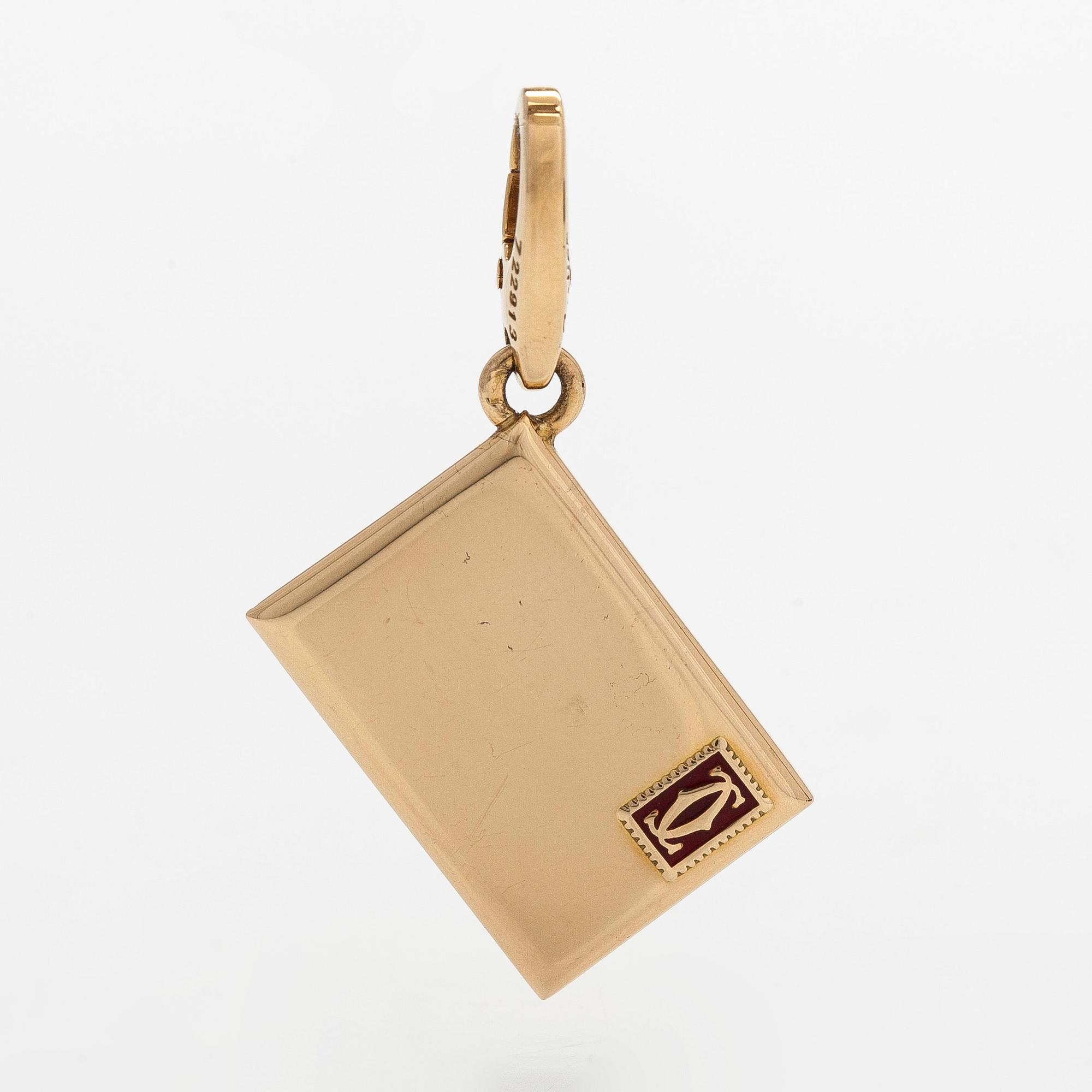 Cartier, an 18K gold letter pendant/charm.