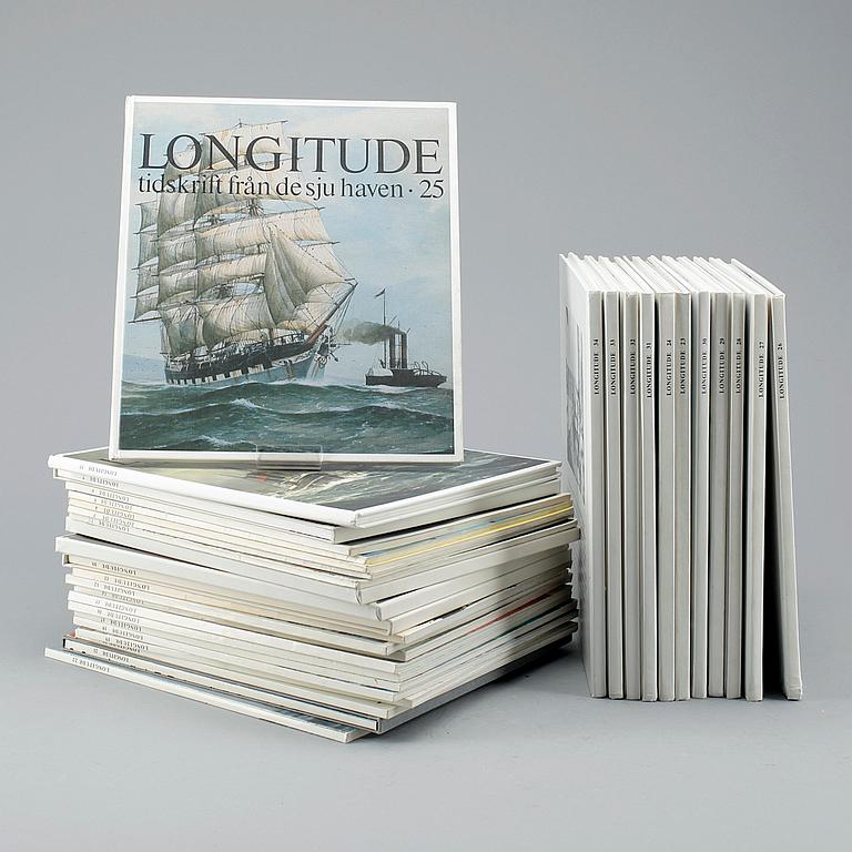 TIDSKRIFT, LONGITUDE, 33 st nummer, ca 1967- 1999.