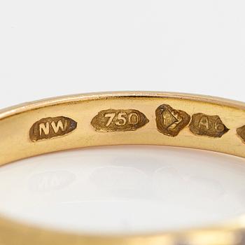 Ring, 18K gold with diamonds total approximately 0.20 ct, Westerback, Helsinki 1930.