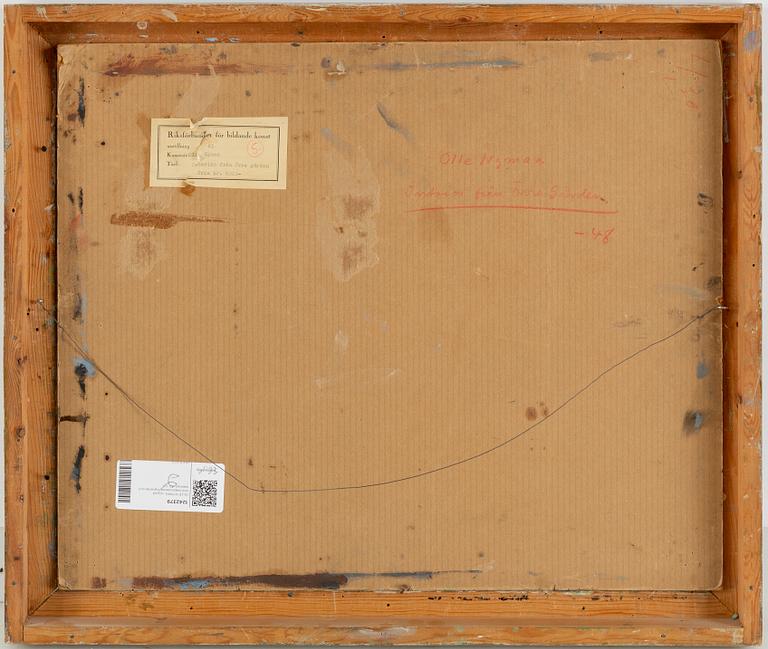 OLLE NYMAN, oil on canvas/paer-panel, signed and dated -52.