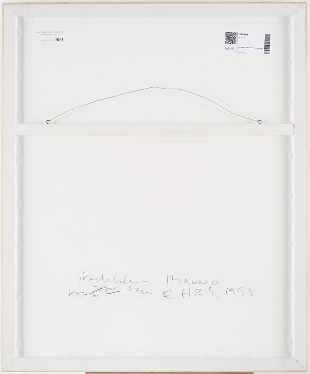 Bruno Ehrs, photograph signed on verso.