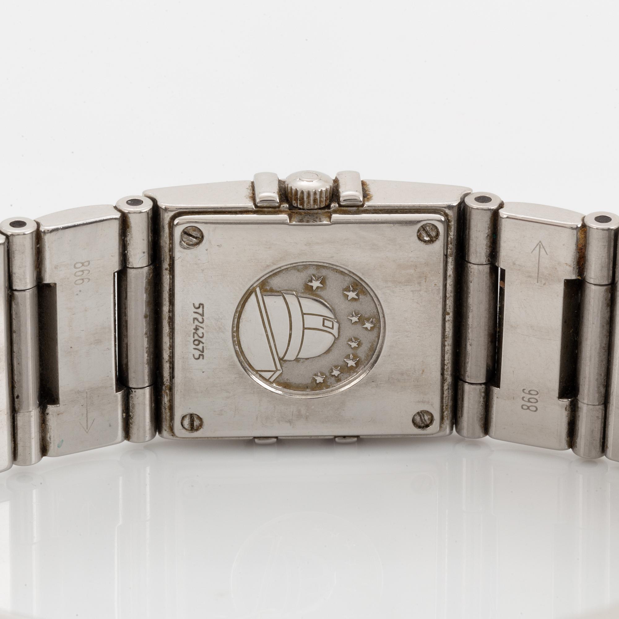 Omega, Constellation, Quadra, wristwatch, 19 x 24 mm.