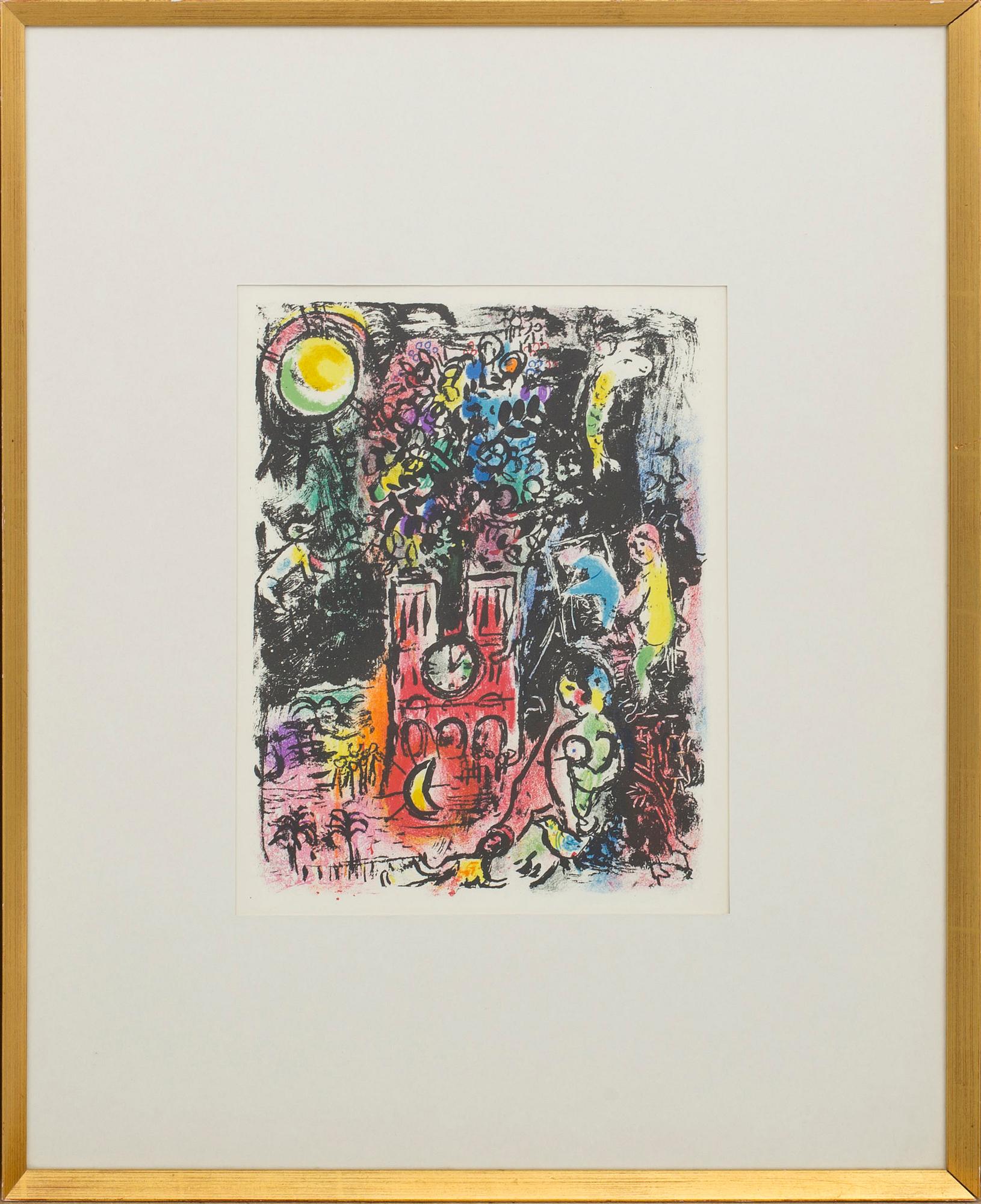 MARC CHAGALL, färglitografi, ur Derrière le Miroir nr 119 1960.