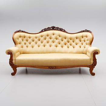 SOFFA, nyrokoko, sent 1800-tal.