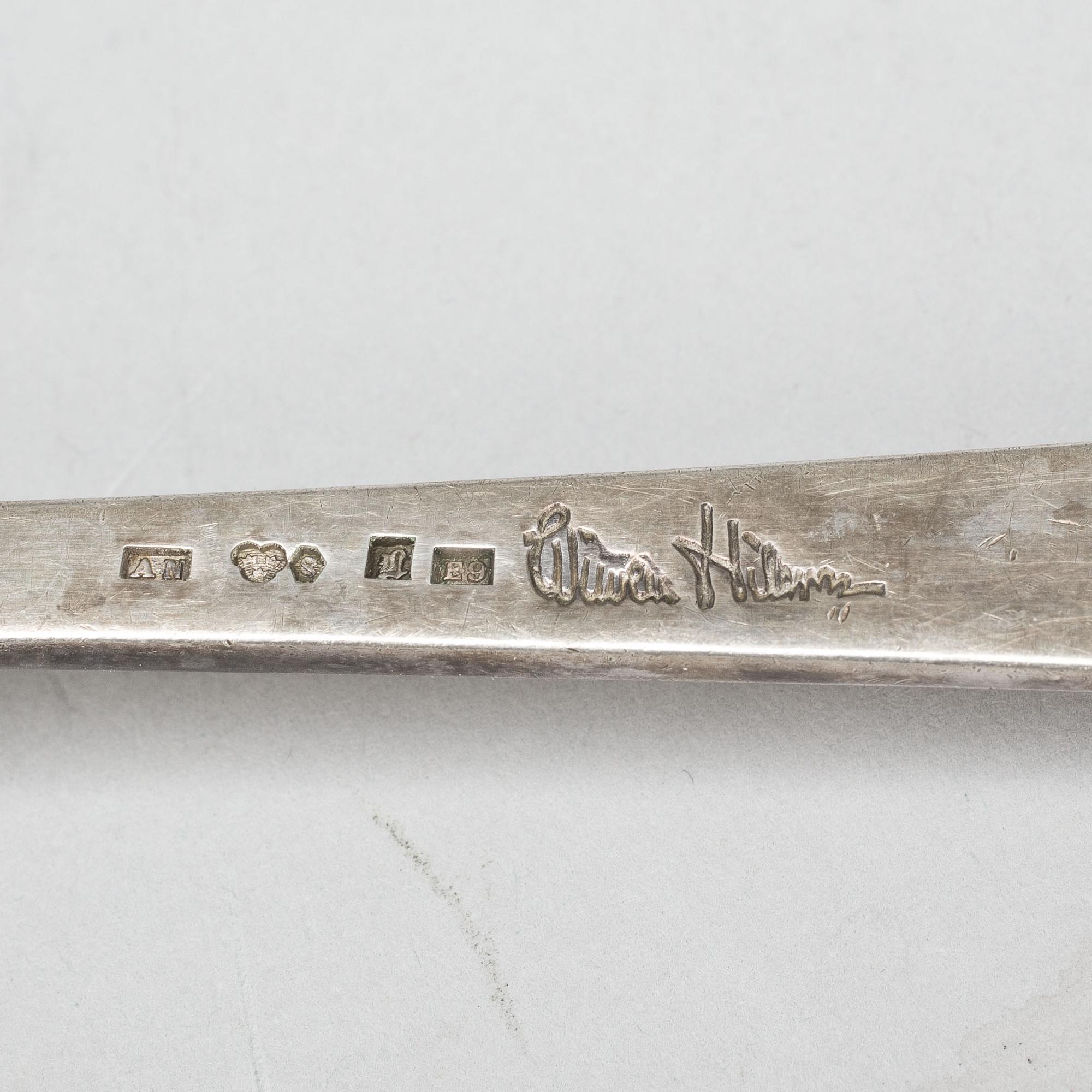 SERVERINGSSKED, silver, Wiwen Nilsson, Lund, 1952, vikt ca 70g.