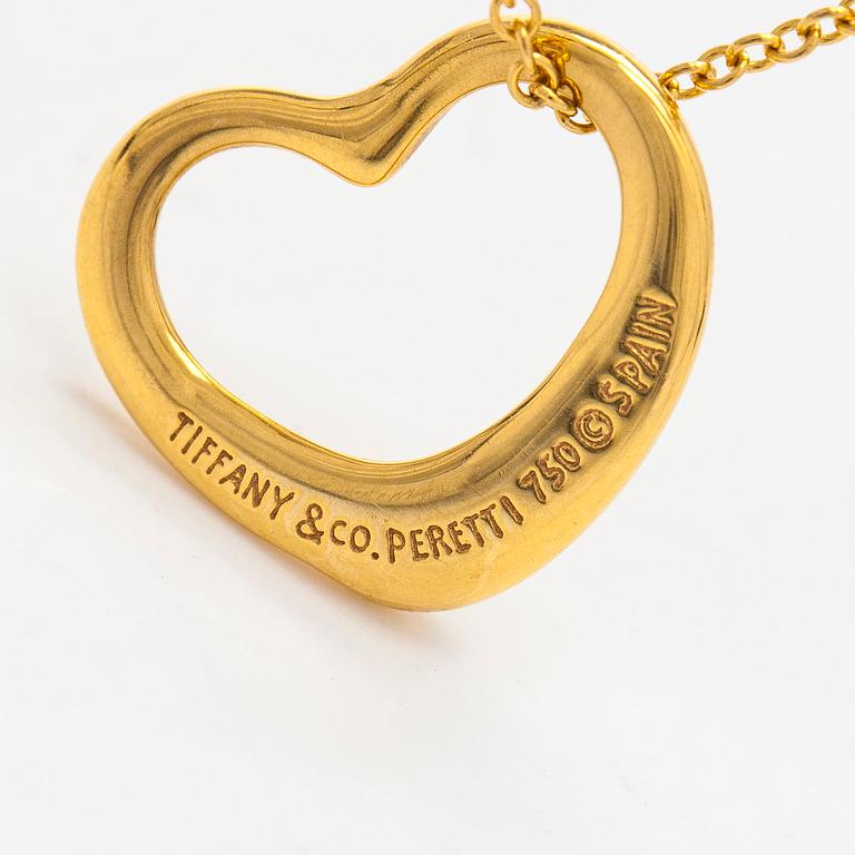 Tiffany & Co, Elsa Peretti, an 18K gold 'Open Heart' necklace.
