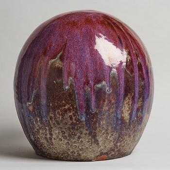 ULLA & GUSTAV KRAITZ, a stoneware "Sphere" sculpture, Fogdarp, Förslöv, Sweden.