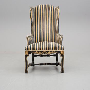 FÅTÖLJ, senbarock, 1700-tal.