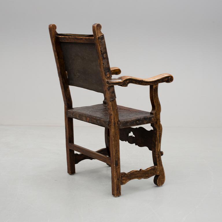 KARMSTOL, barockstil, 1800-tal.