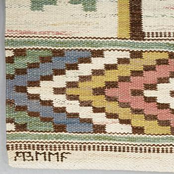 Märta Måås-Fjetterström, A CARPET, "Vit botten", flat weave, ca 263 x 178 cm, signed AB MMF.