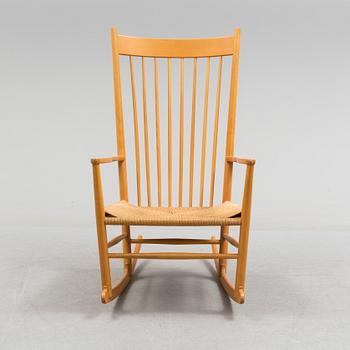 A 'J16' rocking chair, Hans J Wegner, F.D.B. Møbler, Denmark, second half of the 20th century.