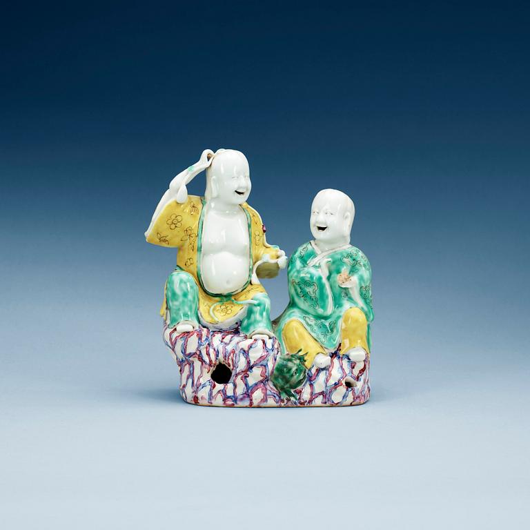 FIGURIN, porslin. Qing dynastin, Qianlong (1736-95).