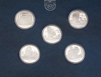 SAMLARMYNT, sterlingsilver, 100 st. Franklin Mint.