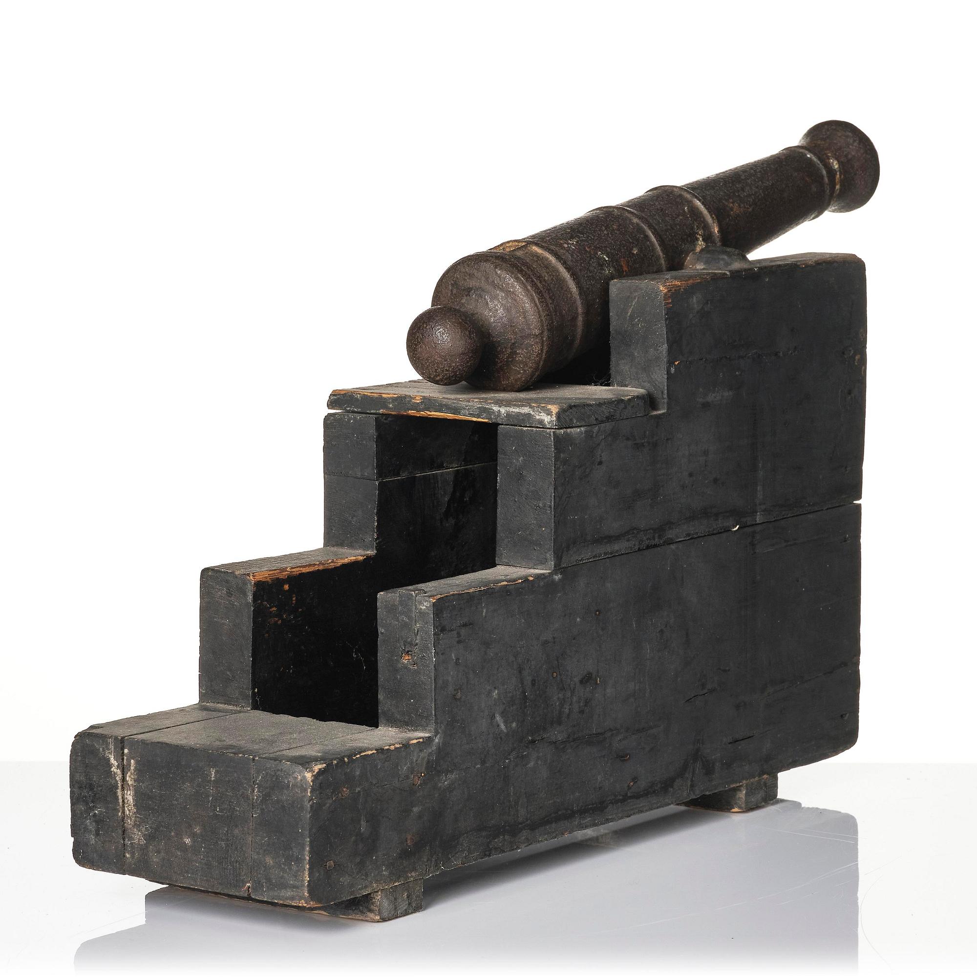 A pair of salute cannons, presumably 19th century.