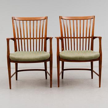 KARMSTOLAR, 1 par, Svenska Möbelfabriken, Bodafors, 1900-talets mitt.