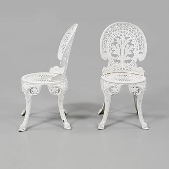 TRÄDGÅRDSMÖBLER, 5 delar, 1900-talets andra hälft.