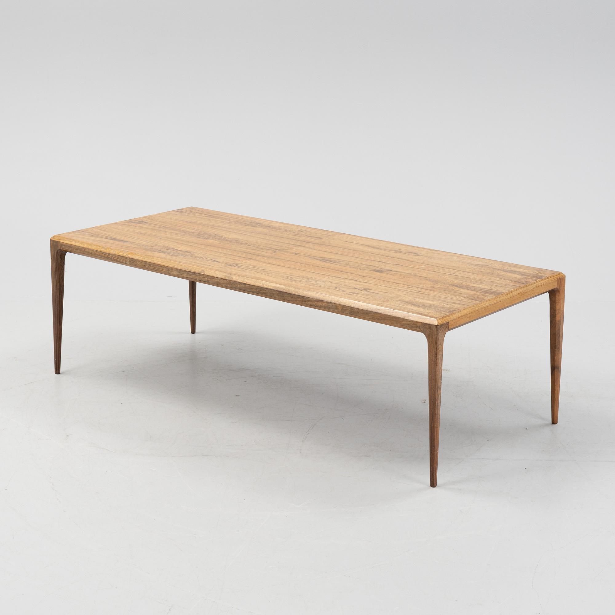 A rosewood coffee table by Johannes Andersen Silkeborg.