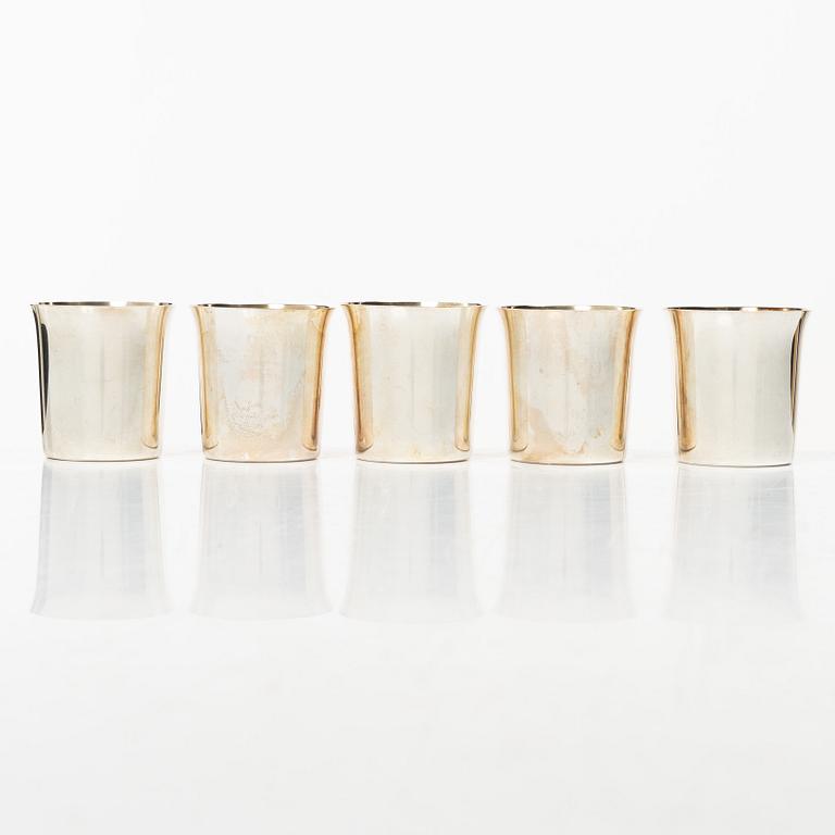Tore Eldh, Five silver cups, Cesons Guldvaru, Gothenburg 1973.