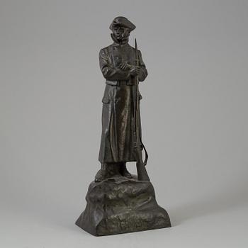 ALFRED OHLSON, SKULPTUR, brons, signerad.