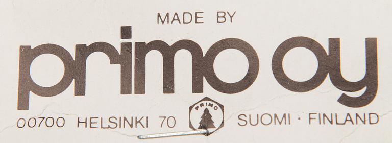 DOOR KNOBS, 6 pairs, manufactured by Primo Oy, Finland, 1960/1970s.