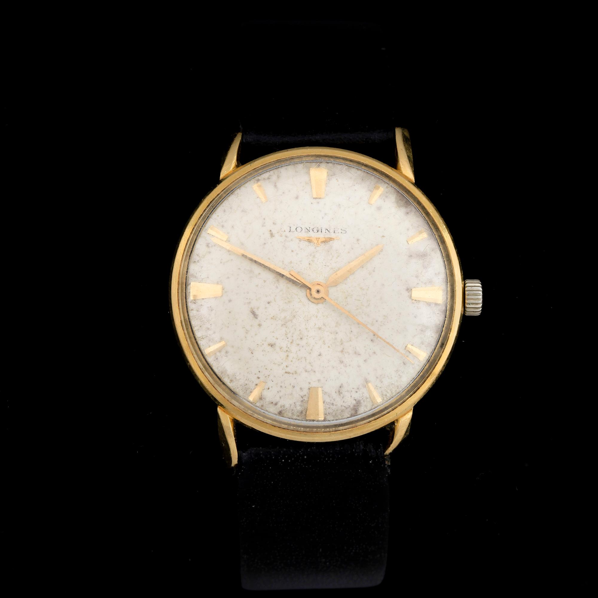 ARMBANDSUR, 2st, 18 k guld, Certina och Longines, 1900-talets andra hälft.