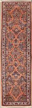 Carpet Sarouk gallery old approx. 310x85 cm.