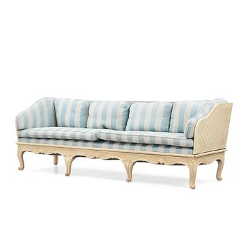 A Swedish Rococo sofa, later part of the 18th century.