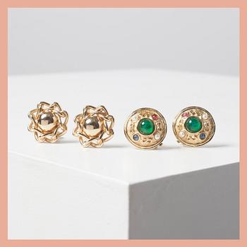 EARCLIPS, 2 pair, Christian Dior.