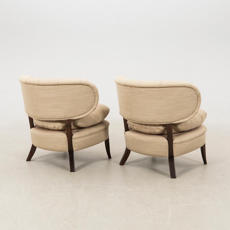 Otto Schulz, armchairs 1 pair, "Schultz", Jio furniture, later part of the 20th century.