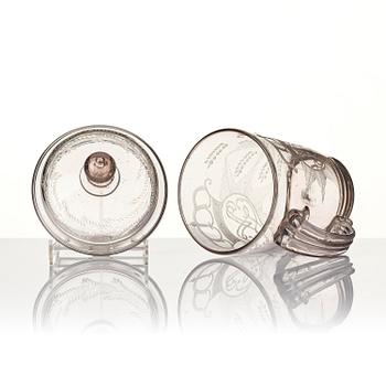 A tankard, possibly Henrikstorp, Sweden, 18th century.