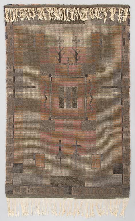 Laila Karttunen probably, rug / ryarug model for Wetterhoff, 1930's. Circa 200 x 125 cm.