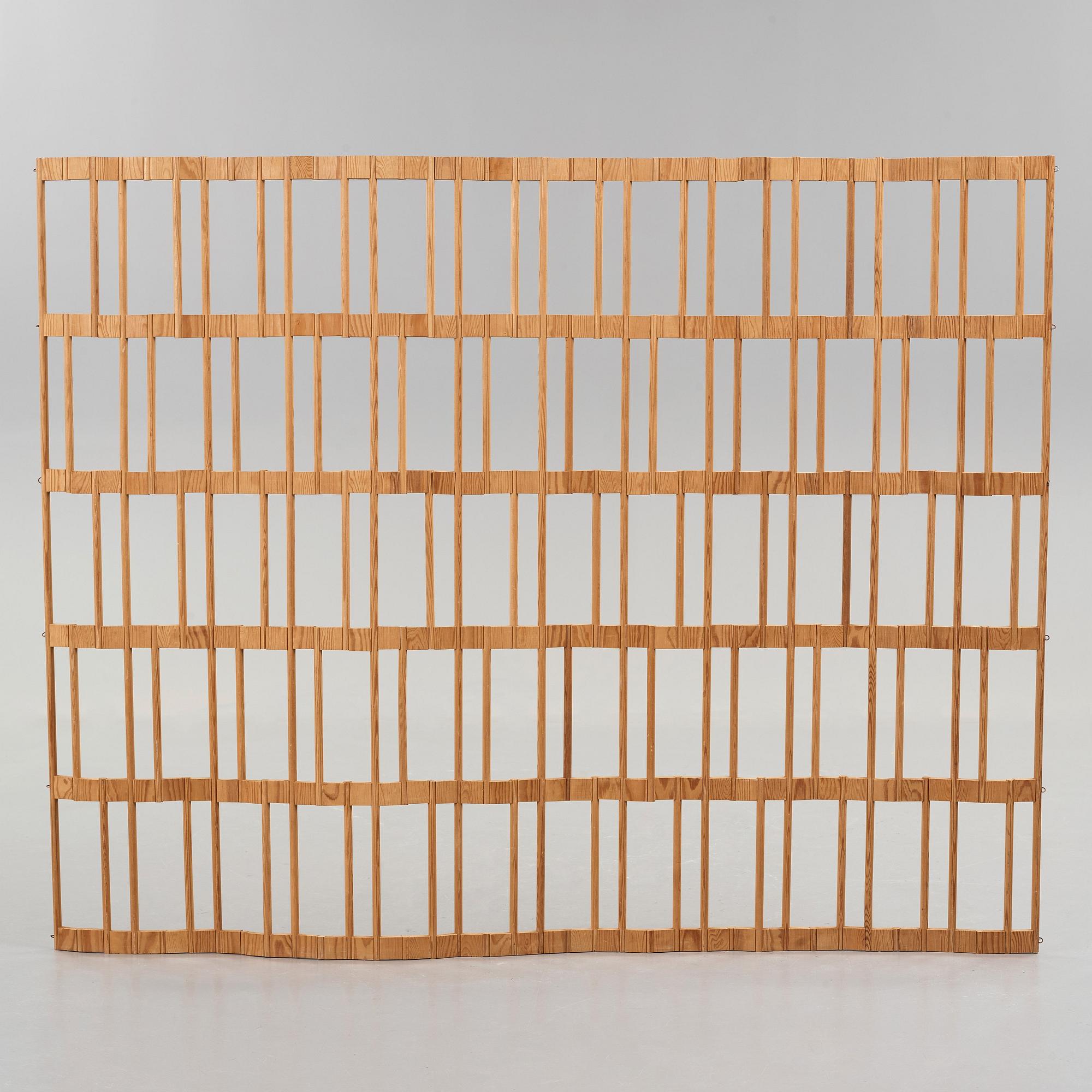 A Swedish room divider, possibly executed by the company Lublins, 1940's.
