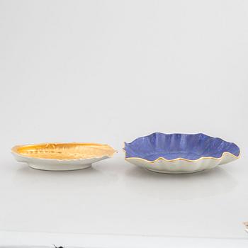 Wilhelm Kåge, a set of two "Carrara" stoneware plates, Gustavsberg.